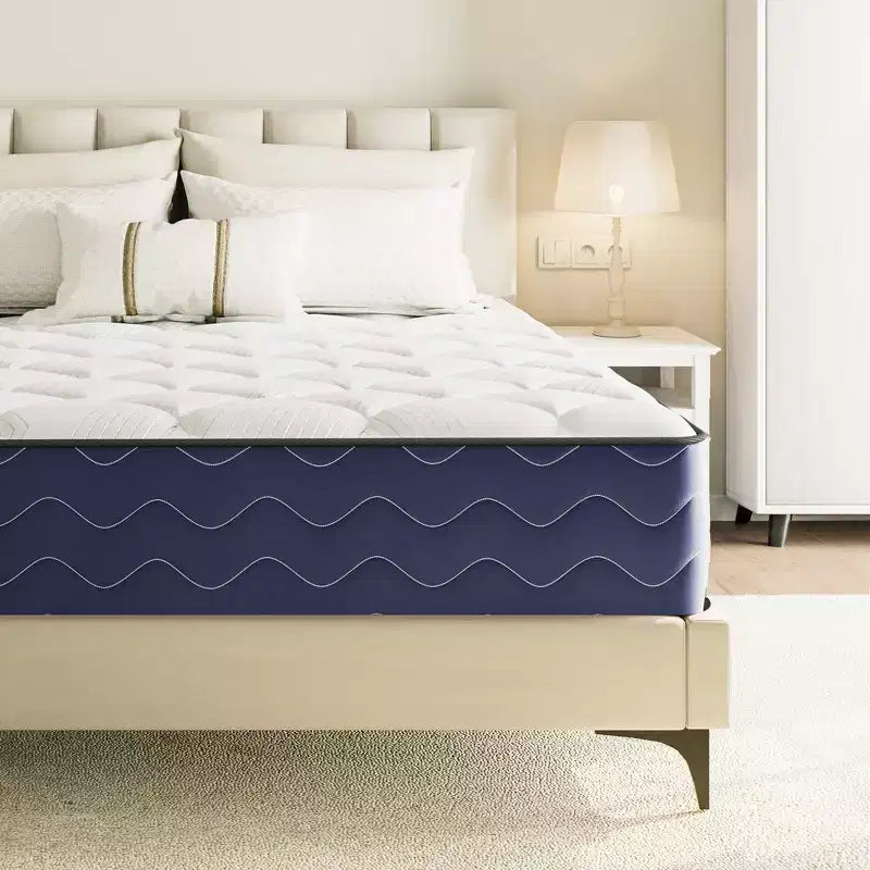 Materasso Ibrido in Memory Foam Rinfrescante a Media Durezza Confezionato in Scatola Nero