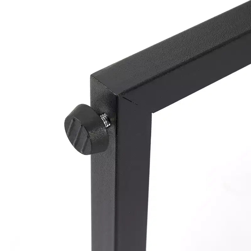 Scaffale angolare, mensole a triangolo, tavolino finale/laterale con struttura in metallo per soggiorno, spazi piccoli, marrone/grigio