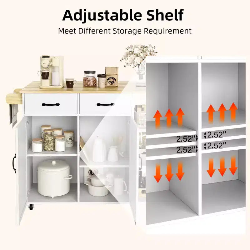 Isole cucina carrelli su ruote con piano in legno carrello con cassetto portaoggetti, armadietto a 2 ante, anta ribaltabile, postazione di lavoro mobile per cucina, bar, nero