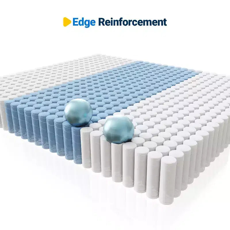 Materasso ibrido a molle e memory foam a media rigidità da 12 pollici in una scatola