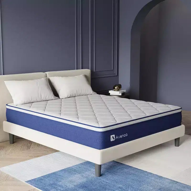 Materasso ibrido a molle e memory foam a media rigidità da 12 pollici in una scatola