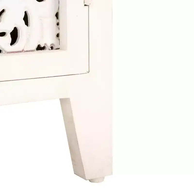 Mobile TV a 2 ripiani e 2 ante Raura - MED5300 - Bianco anticato - Safavieh