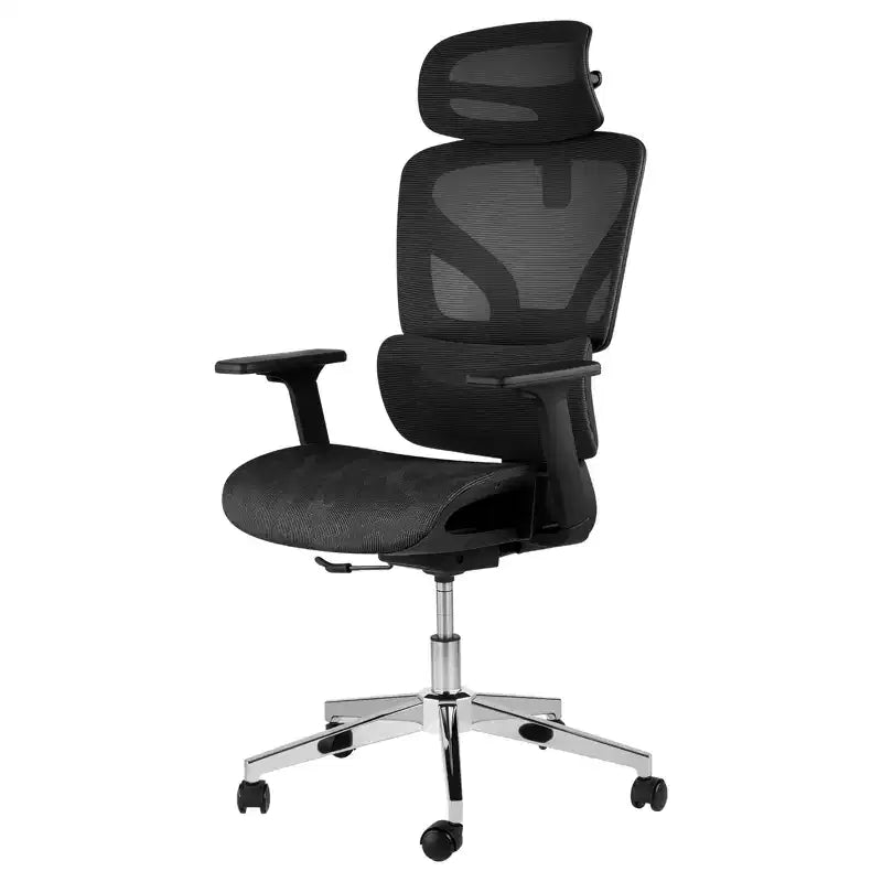 Sedia da ufficio ergonomica in rete, supporto lombare, braccioli regolabili 4D, reclinabile e regolabile in altezza, girevole a 360°, sedia da ufficio per casa, sedia da studio e gaming