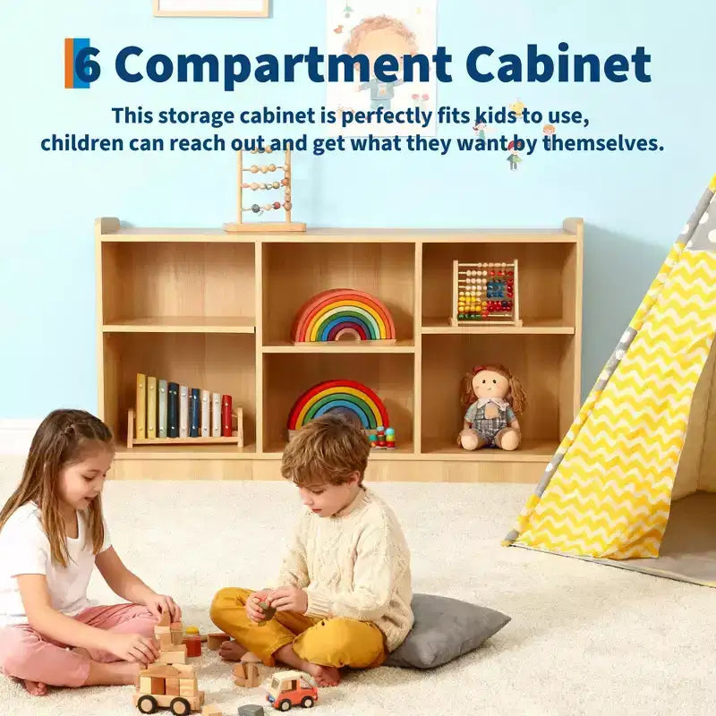 Libreria Montessori in Legno a 2 Ripiani per Bambini, Scaffali per la Cameretta dei Bambini, Organizzatori e Contenitori per Giocattoli per Bambini, Mobili per Aula, Asilo Nido, Sala Giochi