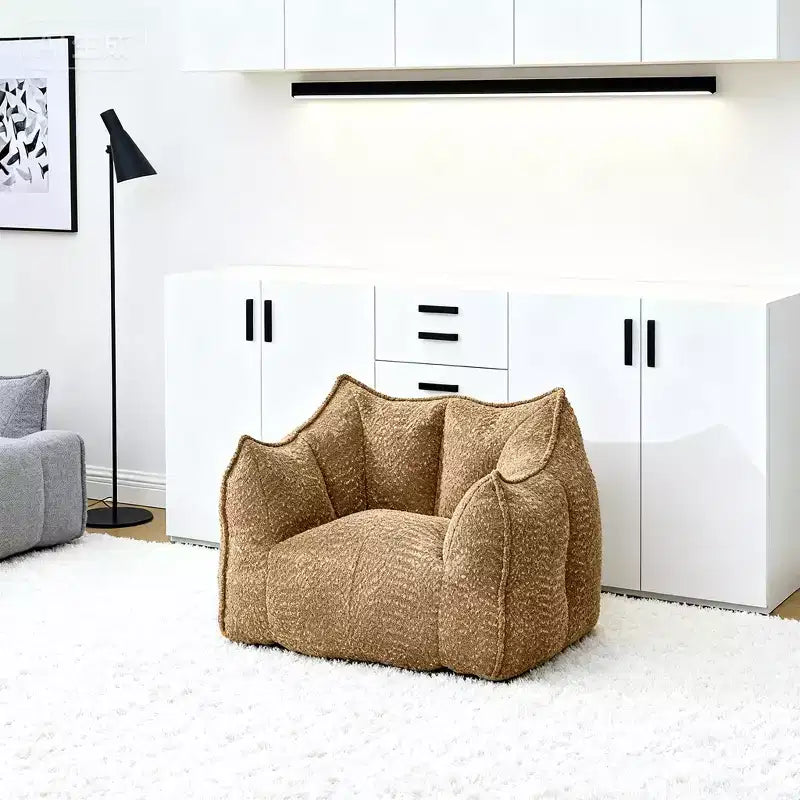 Poltrone divano con schiuma altamente resiliente per soggiorni e camere da letto, comodi divani pigri quadrati, divani per adulti per giocare, leggere e guardare la TV