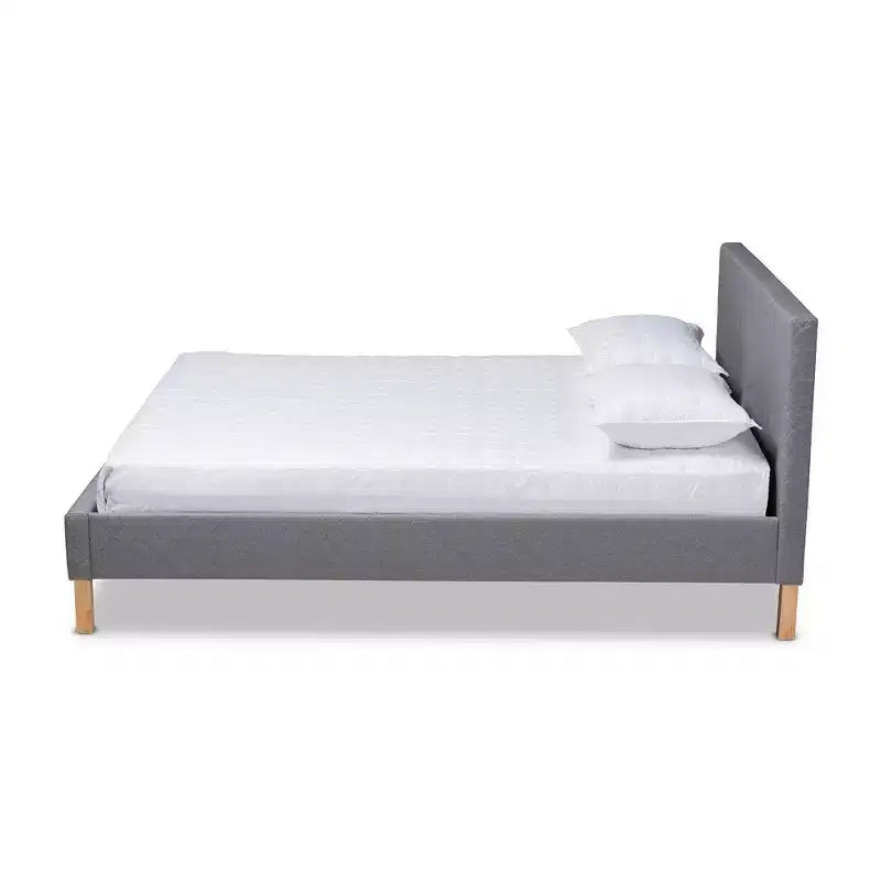 Letto matrimoniale king size grigio