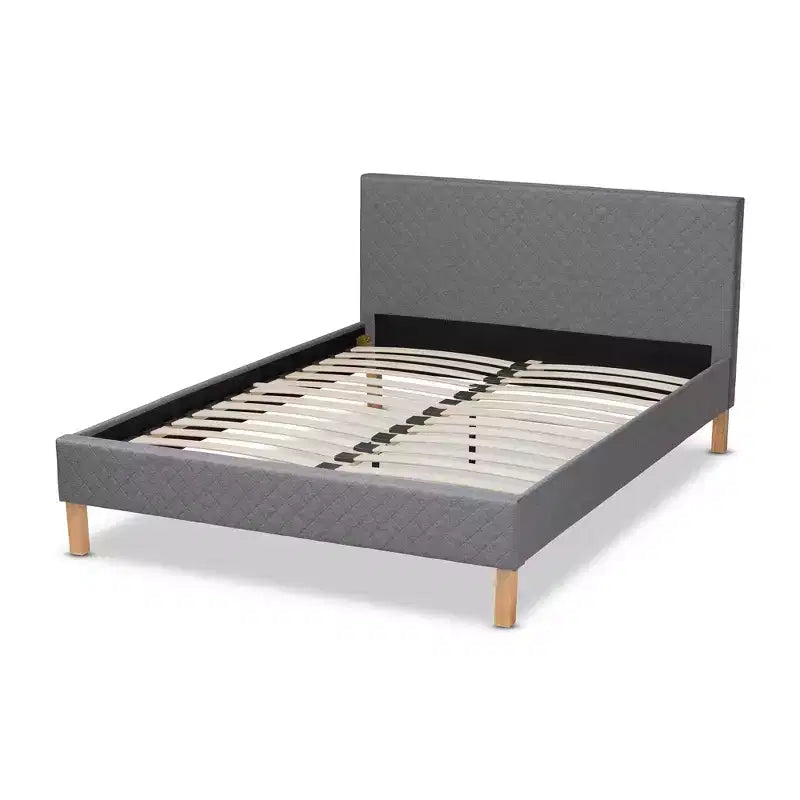 Letto matrimoniale king size grigio