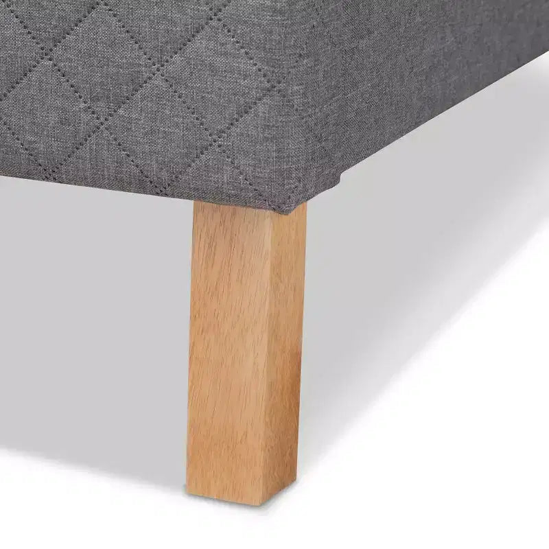 Letto matrimoniale king size grigio