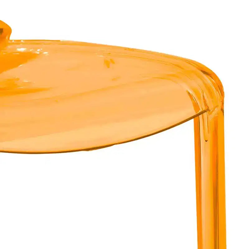 Sedia da pranzo in acrilico con design a cascata e seduta sagomata elegante, stile moderno per cucina, sala da pranzo, ufficio, salotto o bar