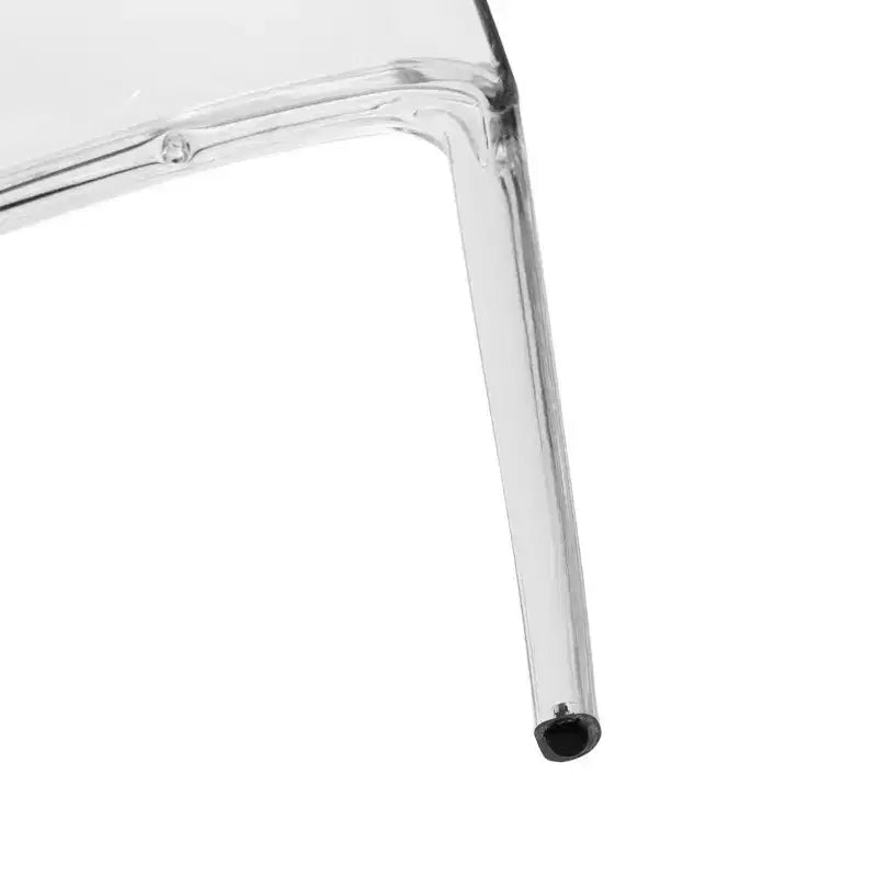 Sedia da pranzo in acrilico con design a cascata e seduta sagomata elegante, stile moderno per cucina, sala da pranzo, ufficio, salotto o bar
