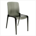 Sedia da pranzo in acrilico con design a cascata e seduta sagomata elegante, stile moderno per cucina, sala da pranzo, ufficio, salotto o bar